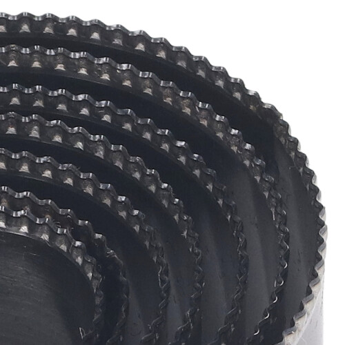 7Pcs Leather Cutting Die Set - Wavy Round Molds 2