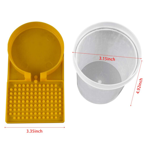 Automatic Bee Water Feeder for Hive Entrance, Transparent Beekeeping Hive Feeder for Continuous Hydration 2