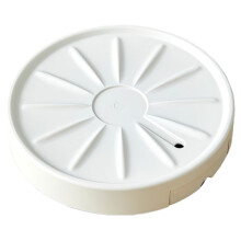 Plant Caddy with Wheels, Heavy Duty Plastic Tray with Drainage Drawer, Smooth Rolling for Large Pots, White 31.5x8cm