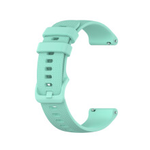Waterproof Silicone Watch Band 22mm Quick Release Replacement Strap with Silver Stainless Buckle Teal