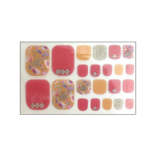Waterproof SelfAdhesive Toe Nail Polish Strips with Nail File, Easy DIY Nail Art Stickers for Manicure