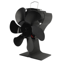6-Blades Fireplace Fan Heat Powered Thermoeletric for Log Burner Home Use