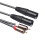 Audio Kabel Dual Xlr Zu Dual Schwarz Speaker 1