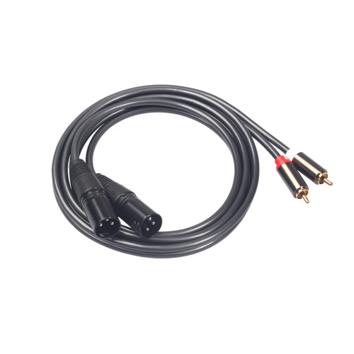 Audio Kabel Dual Xlr Zu Dual Schwarz Speaker 1