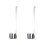 2Pcs Stainless Steel Wine Spoon with Long Handle Hanging Hook Silver 1