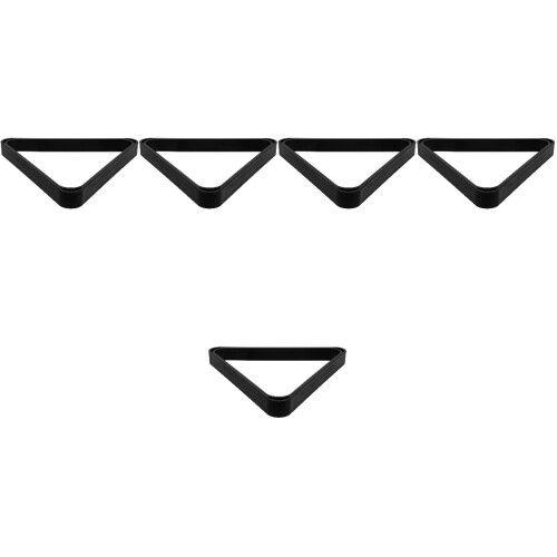 5Pcs Sturdy Black Resin Pool Triangle Rack Billiard Ball Storage Frame 2