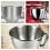 Ciotola Acciaio Mixer Resistente Per Uso Cucina Argento 8
