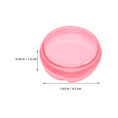 3Pz Contenitore Compatto Rosa Per Medicinali Con Sigillo Per Trasporto 1
