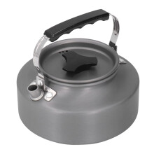 Hard Anodized Camping Kettle 1.1L Outdoor Tea Coffee Pot with Fast Boil and CoolTouch Handle