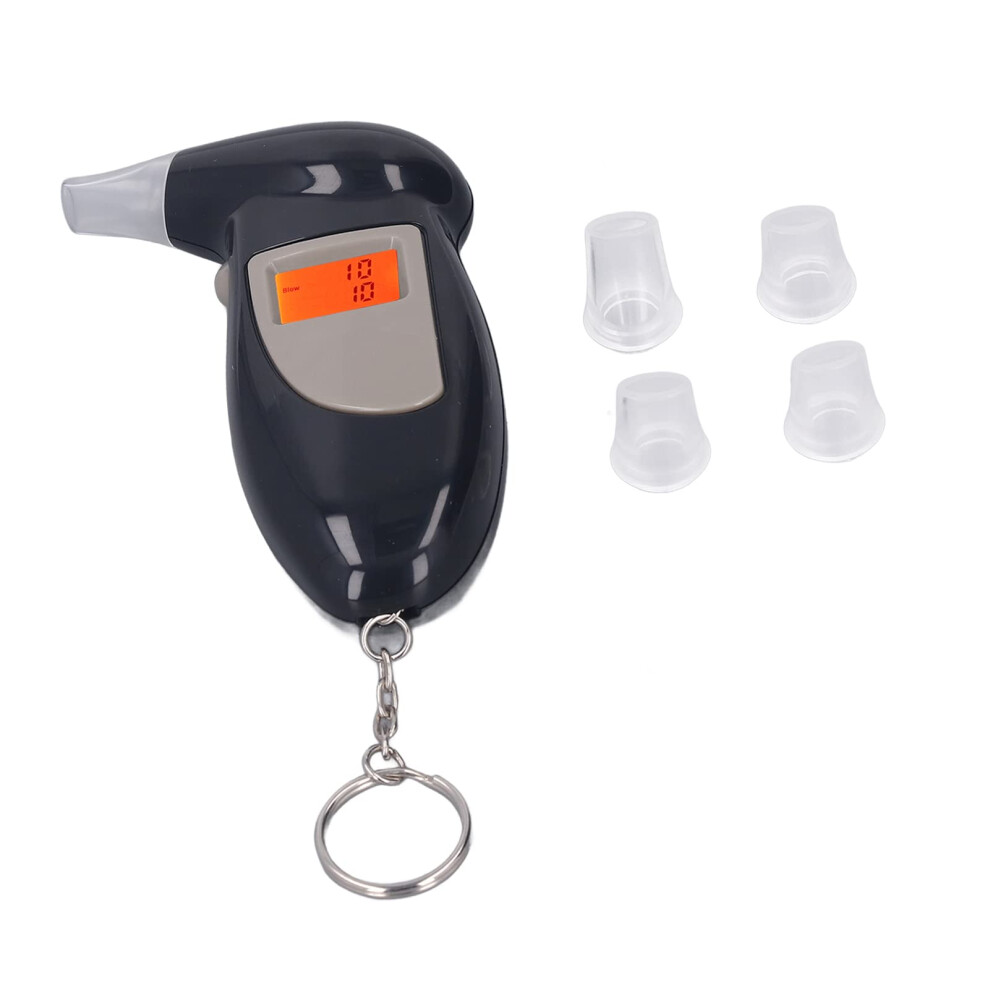 Breath Alcohol Tester With Led Visual And Audible Alert, Compact Keychain Breathalyzer For Quick Check 9330225174479