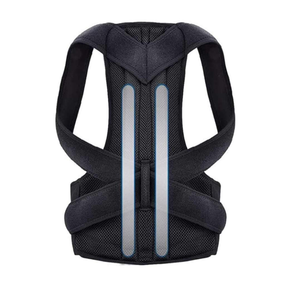 Adjustable Posture Corrector Back Brace with Clavicle Support for Better Upper Back Alignment Large