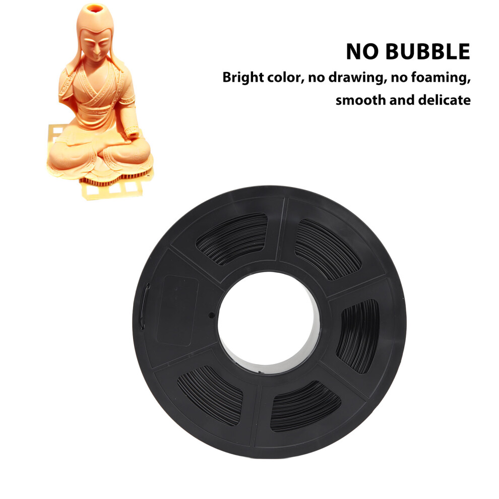 1.75Mm Pla Filament 1Kg Bundle Black