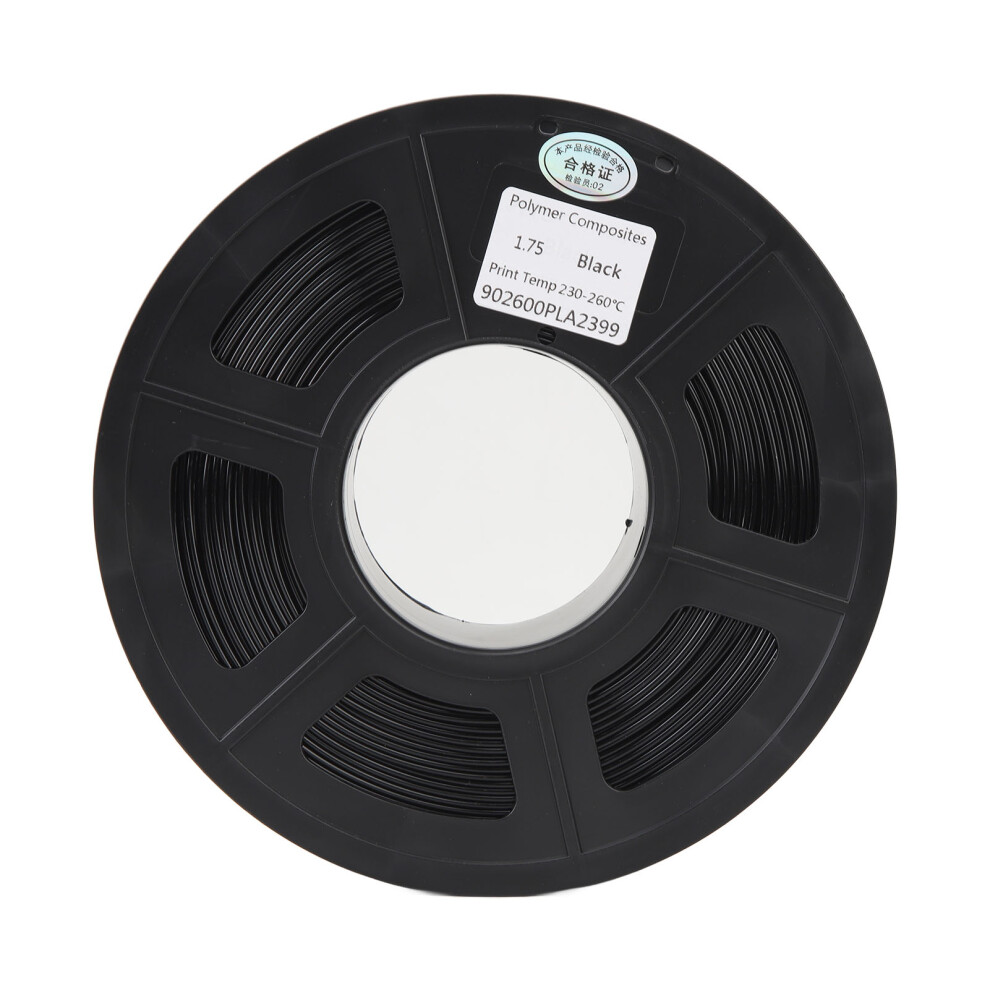 1.75Mm Pla Filament 1Kg Bundle Black