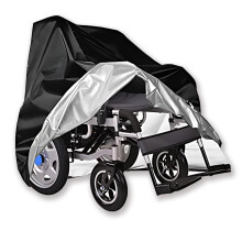 Heavy Duty Waterproof Electric Wheelchair Cover XL, Dustproof Storage Protection with Elastic Rope