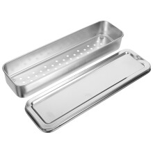 Boîte Séchage Couverts Porte-Baguettes Acier Argenté