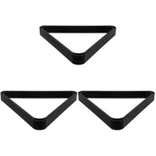 3Pièces Triangle Billard Résine Noir Stable Pour Accessoires