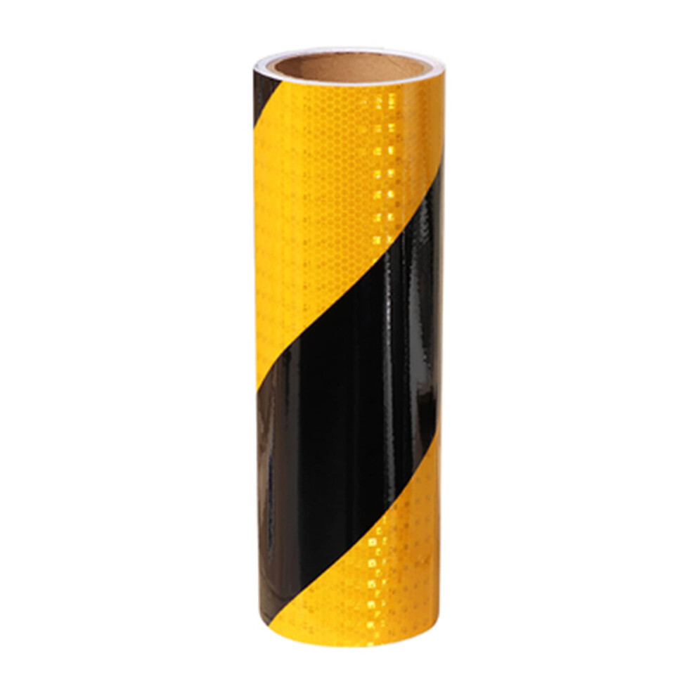 Black Yellow Reflective Tape X 33Ft Visibility Weatherproof Conspicuity Warning Tape For Vehicles 9073542853381