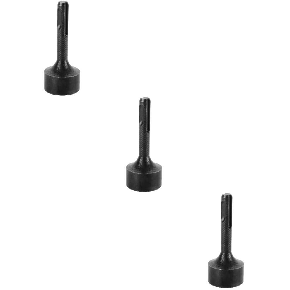3Pcs Steel Ground Rod Driver Bit Grey For Rotary Hammer Pile Driver 3733981130646