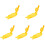 5Pcs Household Yellow Dumpling Maker PP Portable Dough Press Tool 1