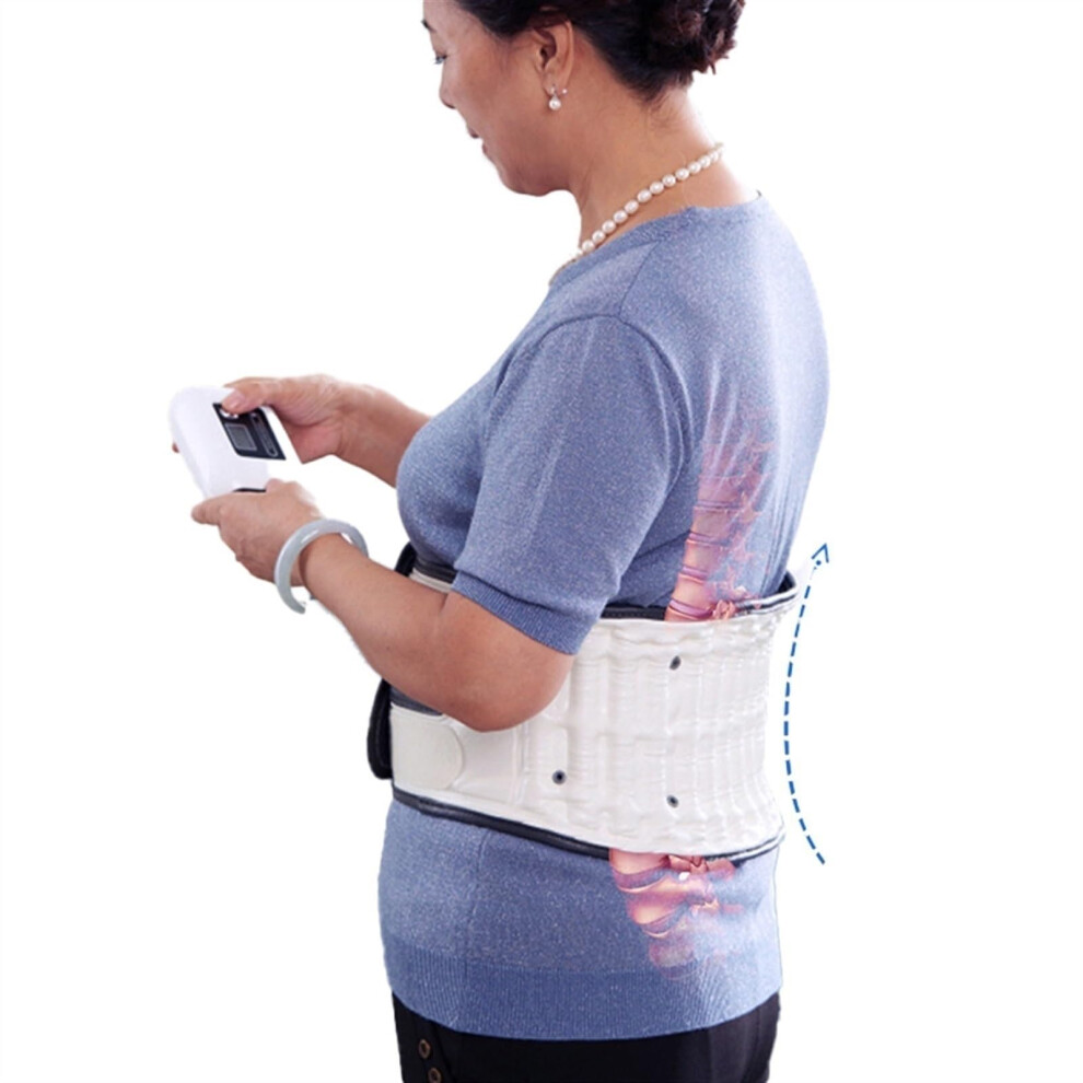 Adjustable Lumbar Decompression Back Support Belt for Lower Back Pain Relief and Sciatica Correction, Medium