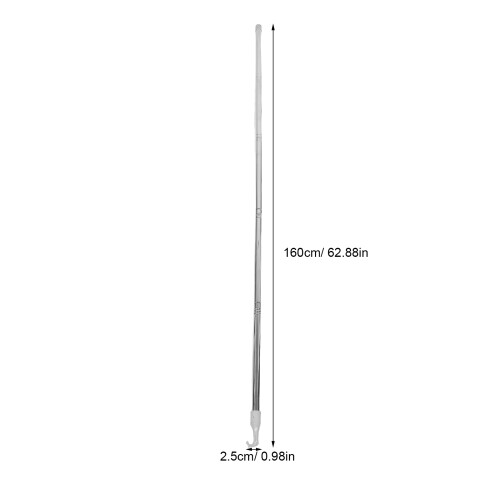 Window Opener Pole Silver Steel Telescoping Shade Rod 1