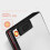 Rechargeable Cigarette Case with Electric Lighter, USB Power, Moistureproof Aluminum Shell, Black 2