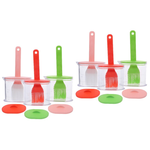 6Sets Silicone Pastry Brush Set for Bbq Grill Baking Assorted Colors 2