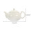 2Pcs Compact White Ceramic Teapots for Tea Making At Home 7