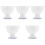 5Pcs White Ceramic Footed Bowls Multipurpose Ice Cream Serving Dishes 2