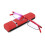 Blue Light Blocking Reading Glasses 2.5x Half Frame TR90 Lightweight Red Unisex Readers with Case 3