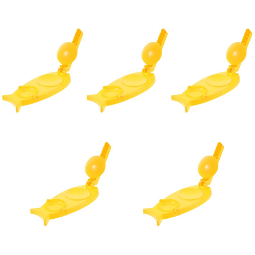 5Pcs Household Yellow Dumpling Maker PP Portable Dough Press Tool 1