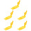 5Pcs Household Yellow Dumpling Maker PP Portable Dough Press Tool 5