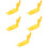 5Pcs Household Yellow Dumpling Maker PP Portable Dough Press Tool 6