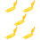 5Pcs Household Yellow Dumpling Maker PP Portable Dough Press Tool 7