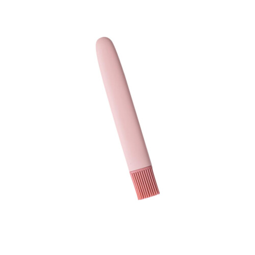 Silicone BBQ Basting Brush Pink HeatResistant Nonstick Handle for Kitchen Baking and Cooking