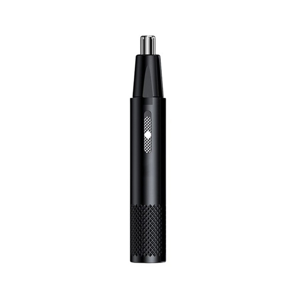 Saudism Black 360 Rotating Dual-Blade Electric Shaver For Men: Painless And Safe Ear, Nose, Eyebrow Trimming