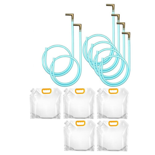 Kit per Spillare Lo Sciroppo D'Acero: 5 Set con Rubinetti, Tubi e 5 Sacchetti