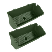 2pcs Vertical Garden Planter with Drainage, Wall Hanging Flower Pot for Outdoor Decoration