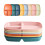 8 Pack Divided Plates, 3 Compartment Unbreakable Plastic Dinner Plates for Portion Control, Reusable Wheat Straw Dishware 1