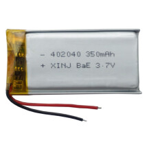 Batteria Agli Ioni di Litio da 3,7 V, 350 MAh, 1,295 Wh, 402040, per Riparazione, Controller, Registratore di Guida GPS, Penna di Registrazione,