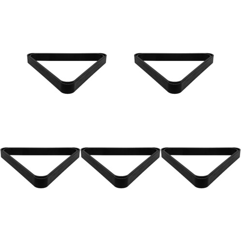 5Pièces Étagère Triangle Billard Résine Noire Pour Accessoires De Pool