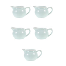 5Pièces Petit Céramique Vert Pour Crème Lait Café