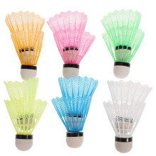 12St Frisse Kleuren Plastic Shuttlecocks Badmintongerei Voor Training