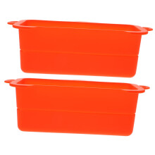 2pcs Reusable Silicone Grease Catcher Liners for Griddles and Camping, Nonstick Easy Clean Design