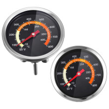 Oven Thermometer and BBQ Meat Thermometer Set, Dual Probe Stainless Steel for Precise Cooking