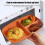 8 Pack Divided Plates, 3 Compartment Unbreakable Plastic Dinner Plates for Portion Control, Reusable Wheat Straw Dishware 3