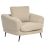 Beliani Armchair KJAER Boucle Light Beige 4