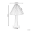 Beliani Table Lamp ALIGIDE Wood Natural 3
