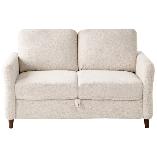 Beliani Sofa 2 Seater MARE Boucle Beige 1