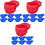 36Pièces Bols Polyvalents Réutilisables Couleurs Assorties 2